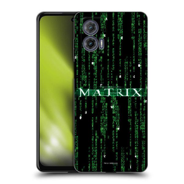 The Matrix Key Art Codes Soft Gel Case for Motorola Moto G73 5G