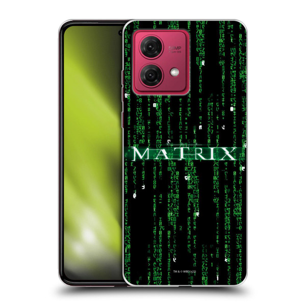 The Matrix Key Art Codes Soft Gel Case for Motorola Moto G84 5G