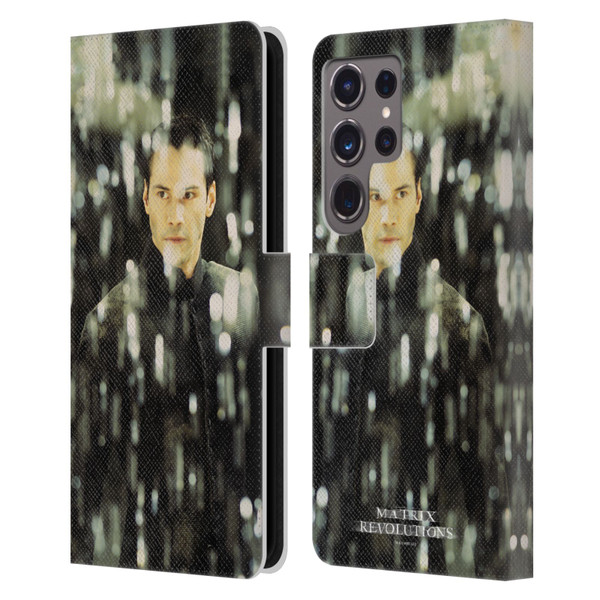 The Matrix Revolutions Key Art Neo 1 Leather Book Wallet Case Cover For Samsung Galaxy S24 Ultra 5G