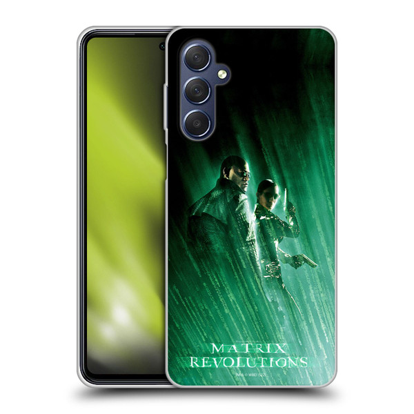 The Matrix Revolutions Key Art Morpheus Trinity Soft Gel Case for Samsung Galaxy M54 5G