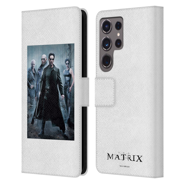 The Matrix Key Art Group 1 Leather Book Wallet Case Cover For Samsung Galaxy S24 Ultra 5G