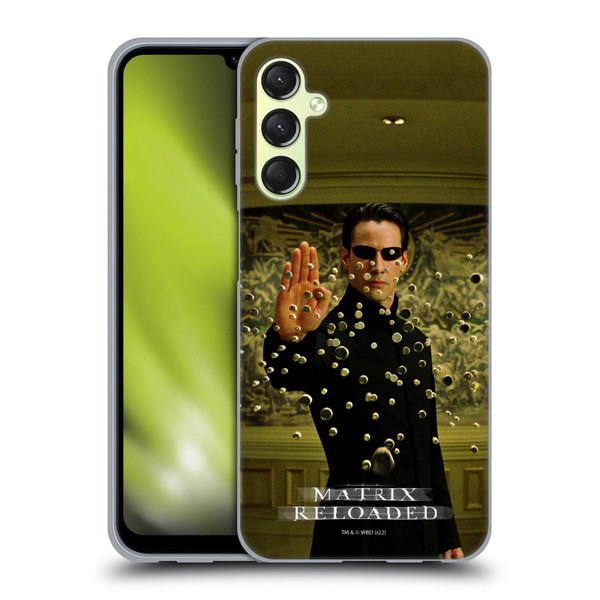 The Matrix Reloaded Key Art Neo 3 Soft Gel Case for Samsung Galaxy A24 4G / Galaxy M34 5G