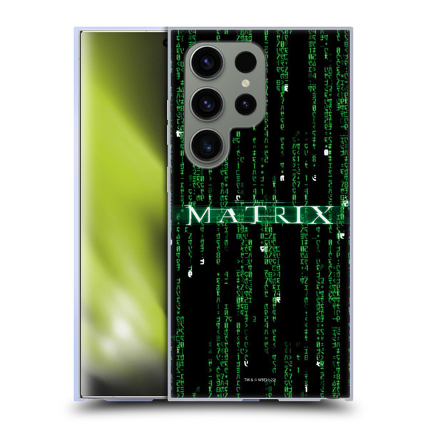 The Matrix Key Art Codes Soft Gel Case for Samsung Galaxy S24 Ultra 5G