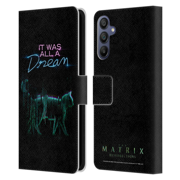 The Matrix Resurrections Key Art It Was All A Dream Leather Book Wallet Case Cover For Samsung Galaxy A15