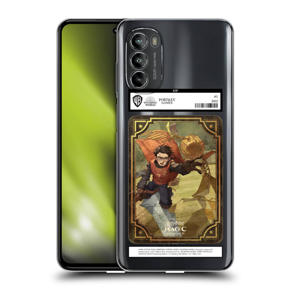 Harry Potter: Magic Awakened Characters Harry Potter Card Soft Gel Case for Motorola Moto G82 5G