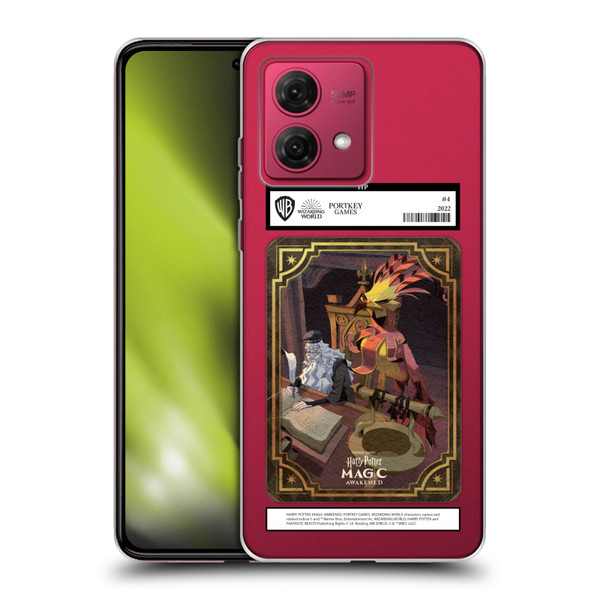 Harry Potter: Magic Awakened Characters Dumbledore Card Soft Gel Case for Motorola Moto G84 5G