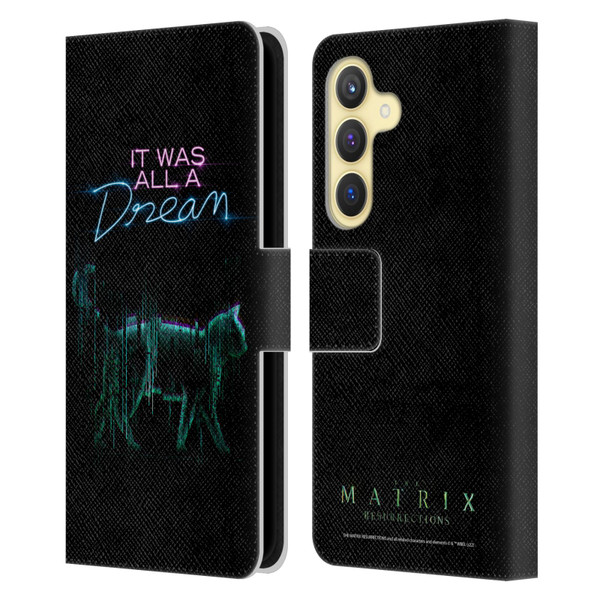 The Matrix Resurrections Key Art It Was All A Dream Leather Book Wallet Case Cover For Samsung Galaxy S24 5G