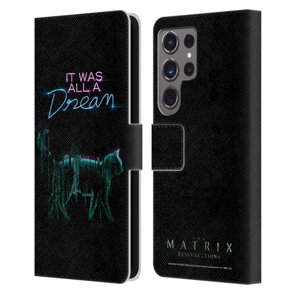 The Matrix Resurrections Key Art It Was All A Dream Leather Book Wallet Case Cover For Samsung Galaxy S24 Ultra 5G