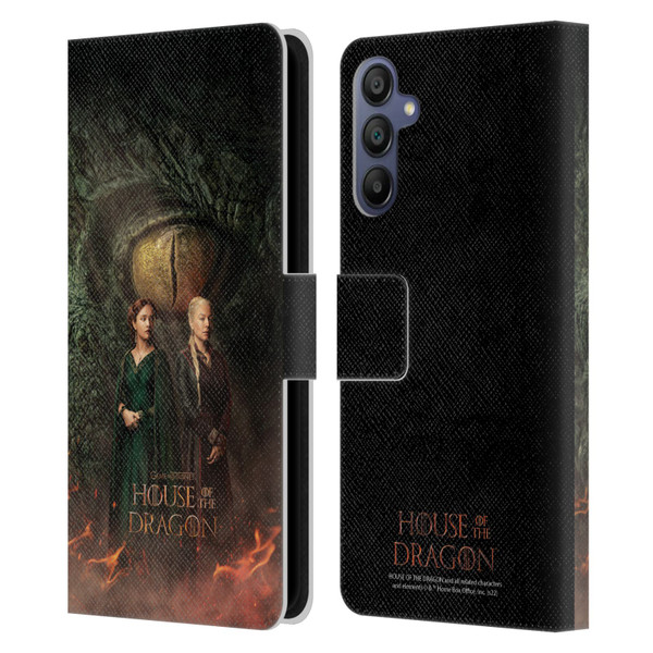 House Of The Dragon: Television Series Art Poster Leather Book Wallet Case Cover For Samsung Galaxy A15