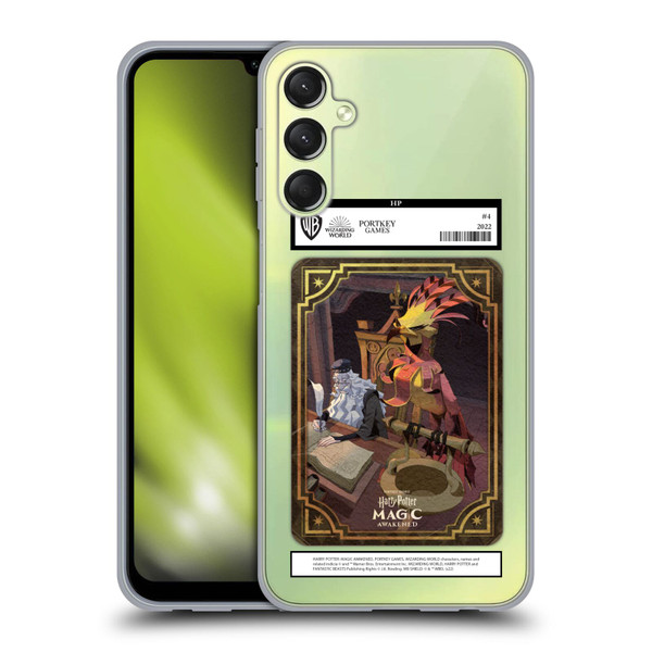 Harry Potter: Magic Awakened Characters Dumbledore Card Soft Gel Case for Samsung Galaxy A24 4G / Galaxy M34 5G