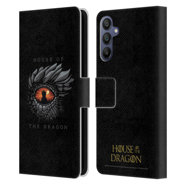 House Of The Dragon: Television Series Graphics Dragon Eye Leather Book Wallet Case Cover For Samsung Galaxy A15