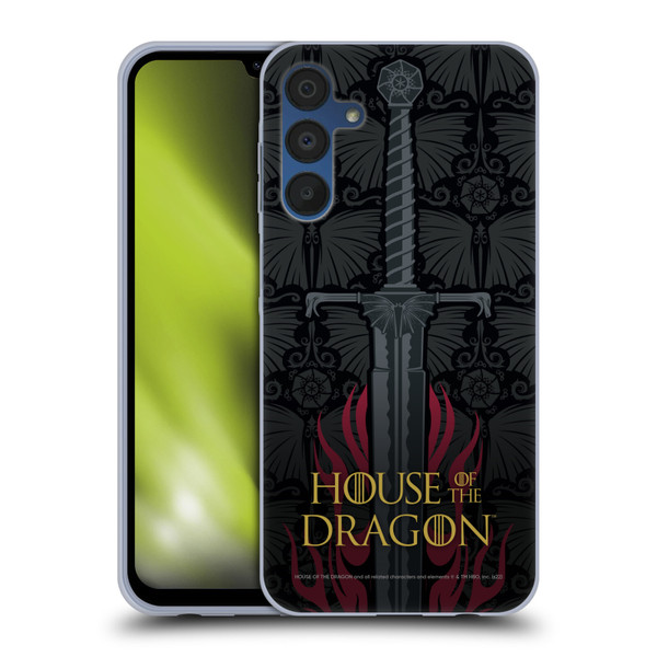 House Of The Dragon: Television Series Graphics Sword Soft Gel Case for Samsung Galaxy A15
