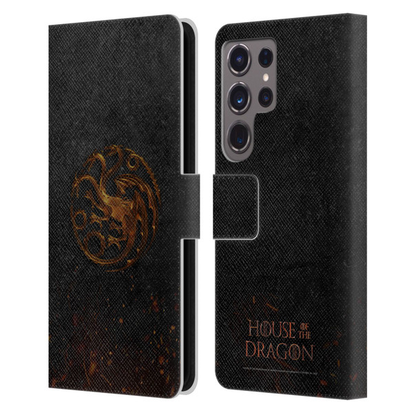 House Of The Dragon: Television Series Graphics Targaryen Emblem Leather Book Wallet Case Cover For Samsung Galaxy S24 Ultra 5G