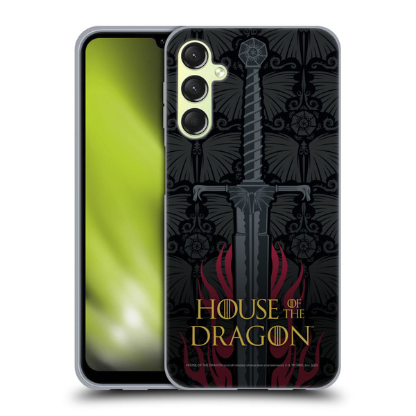 House Of The Dragon: Television Series Graphics Sword Soft Gel Case for Samsung Galaxy A24 4G / Galaxy M34 5G