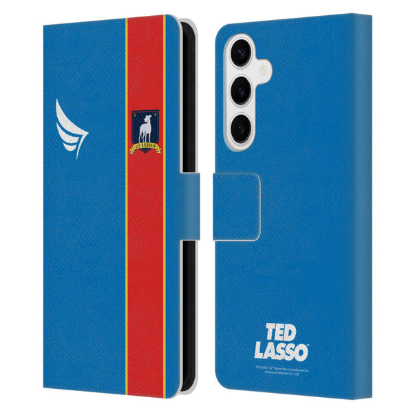 Ted Lasso Season 1 Graphics Jersey Leather Book Wallet Case Cover For Samsung Galaxy S24+ 5G