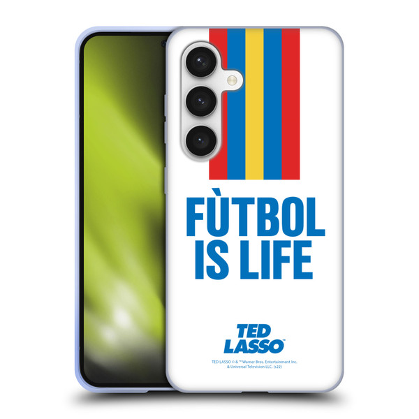 Ted Lasso Season 1 Graphics Futbol Is Life Soft Gel Case for Samsung Galaxy S24 5G