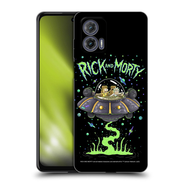 Rick And Morty Season 1 & 2 Graphics The Space Cruiser Soft Gel Case for Motorola Moto G73 5G