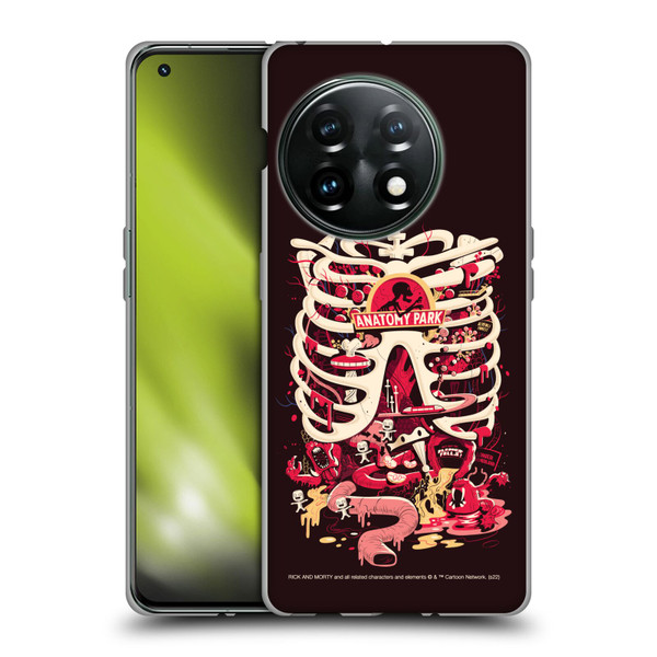 Rick And Morty Season 1 & 2 Graphics Anatomy Park Soft Gel Case for OnePlus 11 5G