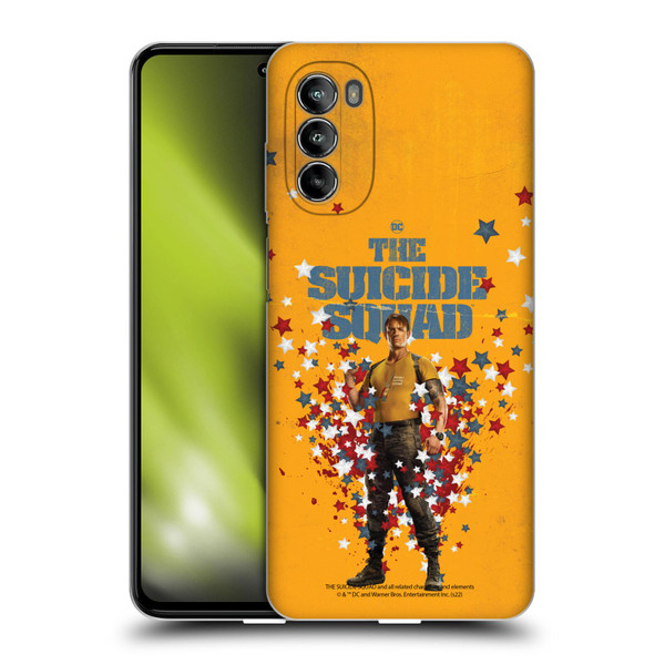 The Suicide Squad 2021 Character Poster Rick Flag Soft Gel Case for Motorola Moto G82 5G