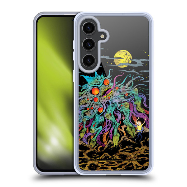Rick And Morty Season 1 & 2 Graphics The Dunrick Horror Soft Gel Case for Samsung Galaxy S24+ 5G