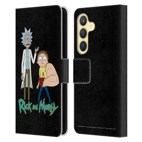 Rick And Morty Season 3 Character Art Rick and Morty Leather Book Wallet Case Cover For Samsung Galaxy S24 5G