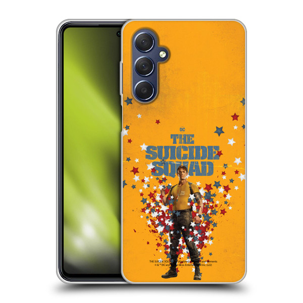 The Suicide Squad 2021 Character Poster Rick Flag Soft Gel Case for Samsung Galaxy M54 5G