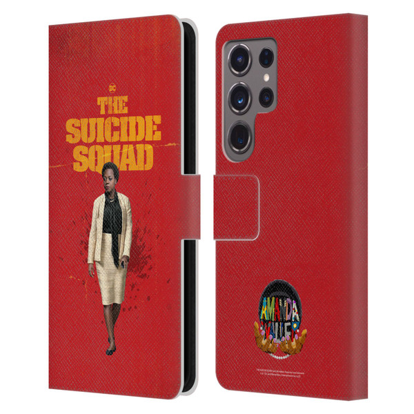 The Suicide Squad 2021 Character Poster Amanda Waller Leather Book Wallet Case Cover For Samsung Galaxy S24 Ultra 5G