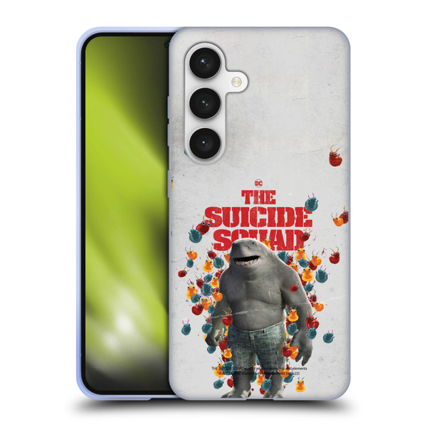 The Suicide Squad 2021 Character Poster King Shark Soft Gel Case for Samsung Galaxy S24 5G