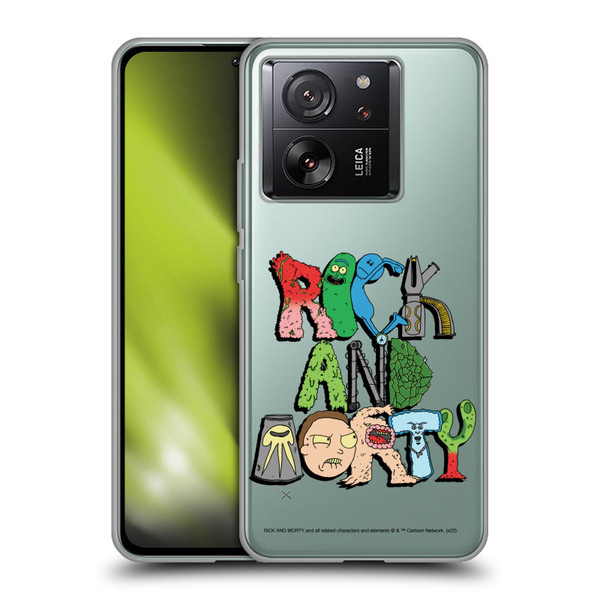 Rick And Morty Season 3 Character Art Typography Soft Gel Case for Xiaomi 13T 5G / 13T Pro 5G