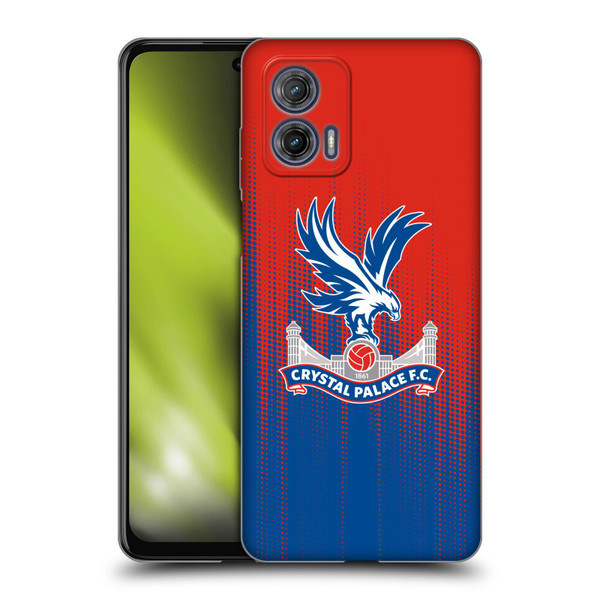 Crystal Palace FC Crest Halftone Soft Gel Case for Motorola Moto G73 5G