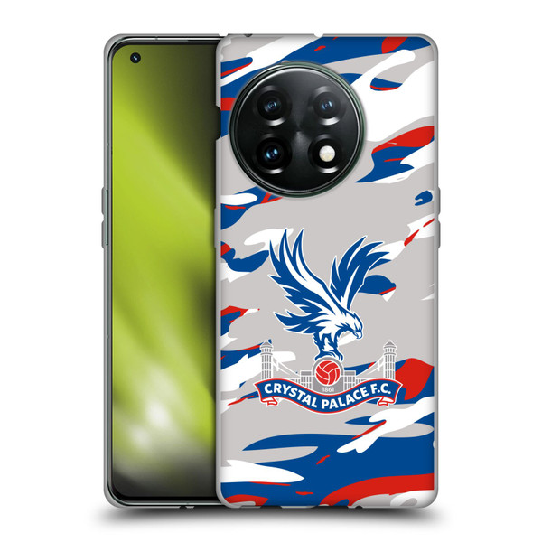 Crystal Palace FC Crest Camouflage Soft Gel Case for OnePlus 11 5G
