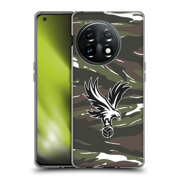 Crystal Palace FC Crest Woodland Camouflage Soft Gel Case for OnePlus 11 5G