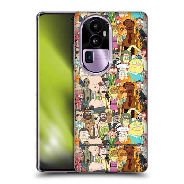 Rick And Morty Season 3 Graphics Interdimensional Space Cable Soft Gel Case for OPPO Reno10 Pro+