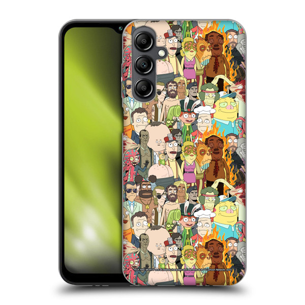 Rick And Morty Season 3 Graphics Interdimensional Space Cable Soft Gel Case for Samsung Galaxy M14 5G