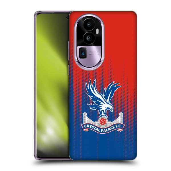 Crystal Palace FC Crest Halftone Soft Gel Case for OPPO Reno10 Pro+