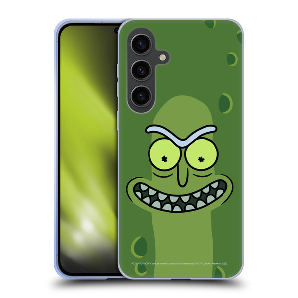 Rick And Morty Season 3 Graphics Pickle Rick Soft Gel Case for Samsung Galaxy S24+ 5G