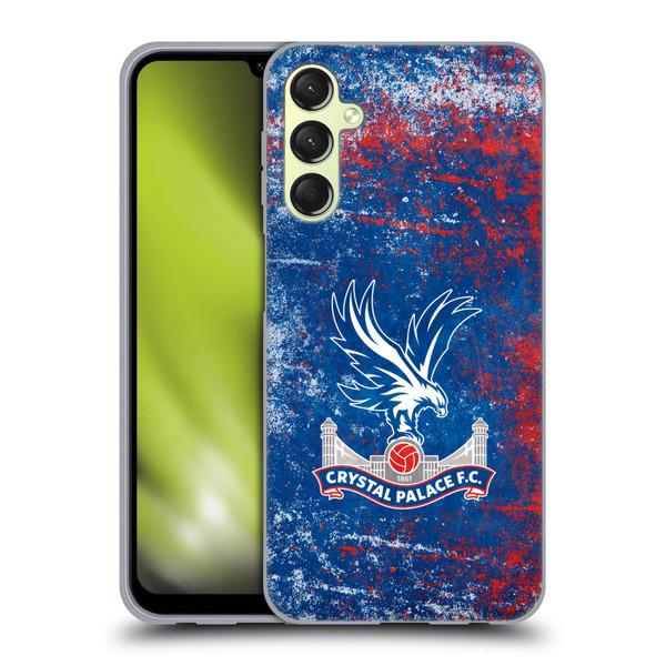 Crystal Palace FC Crest Distressed Soft Gel Case for Samsung Galaxy A24 4G / Galaxy M34 5G