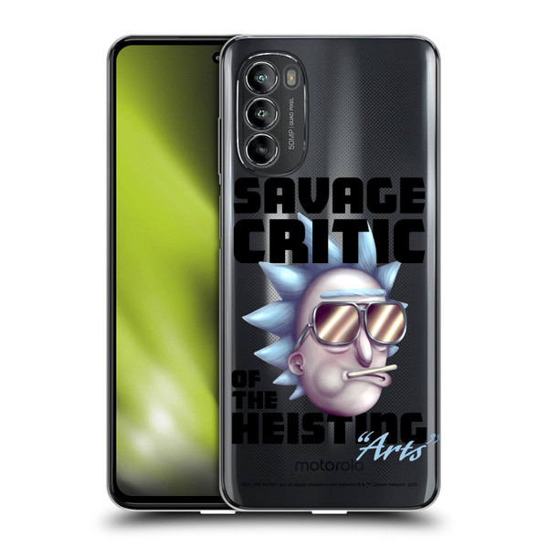 Rick And Morty Season 4 Graphics Savage Critic Soft Gel Case for Motorola Moto G82 5G