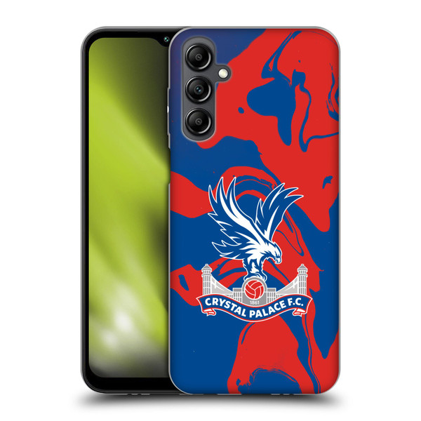 Crystal Palace FC Crest Red And Blue Marble Soft Gel Case for Samsung Galaxy M14 5G