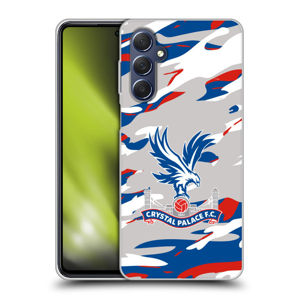 Crystal Palace FC Crest Camouflage Soft Gel Case for Samsung Galaxy M54 5G