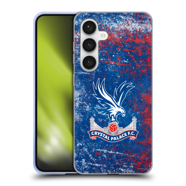 Crystal Palace FC Crest Distressed Soft Gel Case for Samsung Galaxy S24 5G