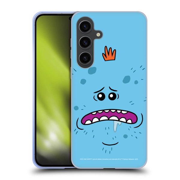 Rick And Morty Season 4 Graphics Mr. Meeseeks Soft Gel Case for Samsung Galaxy S24+ 5G