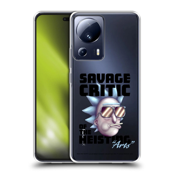 Rick And Morty Season 4 Graphics Savage Critic Soft Gel Case for Xiaomi 13 Lite 5G