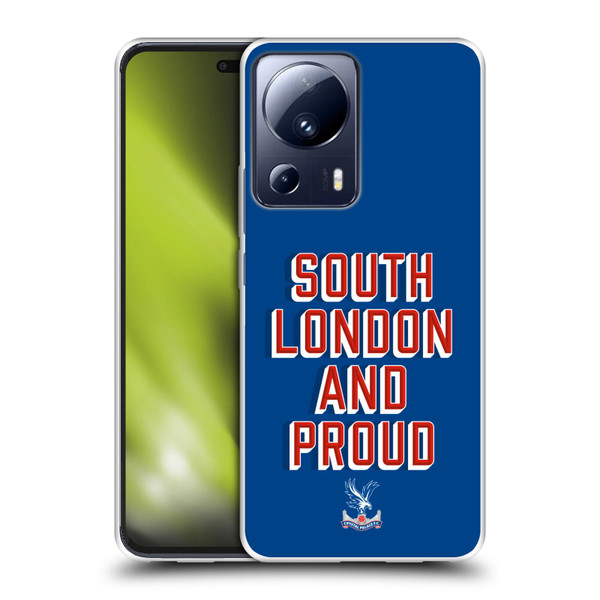 Crystal Palace FC Crest South London And Proud Soft Gel Case for Xiaomi 13 Lite 5G