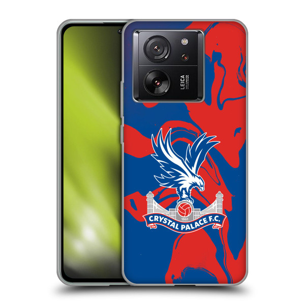 Crystal Palace FC Crest Red And Blue Marble Soft Gel Case for Xiaomi 13T 5G / 13T Pro 5G