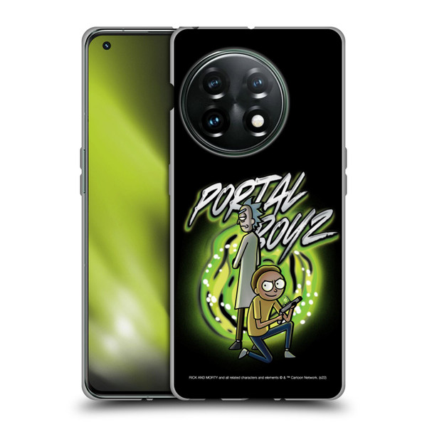 Rick And Morty Season 5 Graphics Portal Boyz Soft Gel Case for OnePlus 11 5G