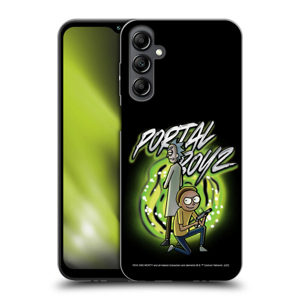 Rick And Morty Season 5 Graphics Portal Boyz Soft Gel Case for Samsung Galaxy M14 5G