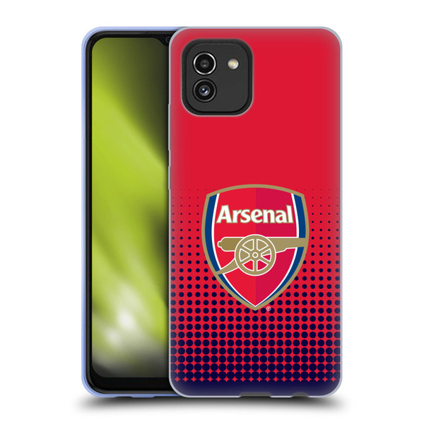 Arsenal FC Crest 2 Fade Soft Gel Case for Samsung Galaxy A03 (2021)