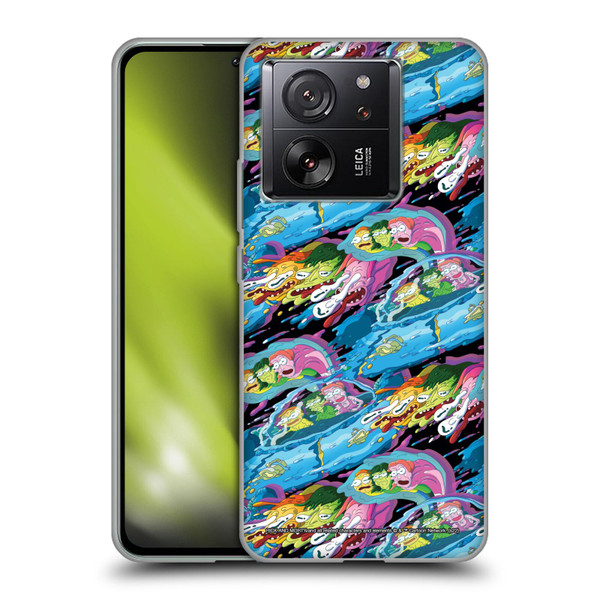 Rick And Morty Season 5 Graphics Warp Pattern Soft Gel Case for Xiaomi 13T 5G / 13T Pro 5G