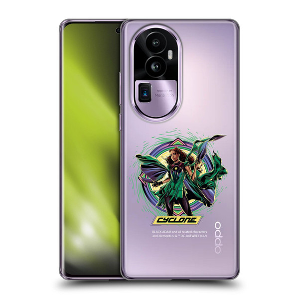 Black Adam Graphics Cyclone Soft Gel Case for OPPO Reno10 Pro+